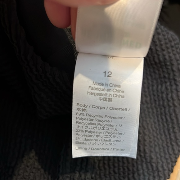 NWOT J.Crew Scrunchie classic scoopneck one-piece swimsuit size 12 - Picture 7 of 7